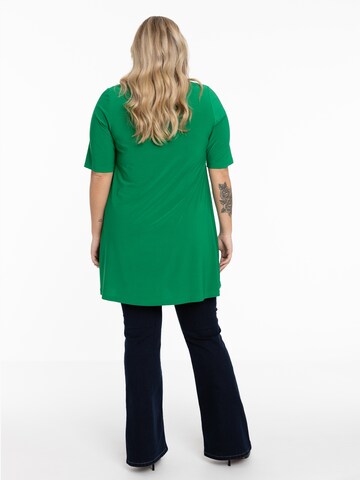 Yoek Shirt 'Tess' in Groen