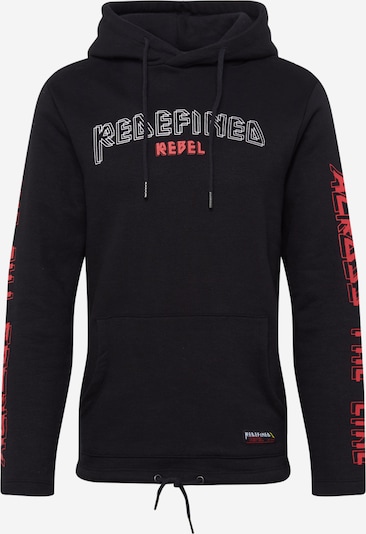 Redefined Rebel Sweater majica 'Hank' u pastelno crvena / crna / bijela, Pregled proizvoda