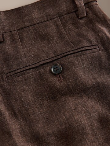 Next Slim fit Trousers with creases in Brown