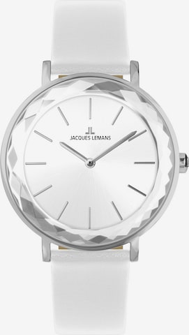 Jacques Lemans Analog Watch in White: front