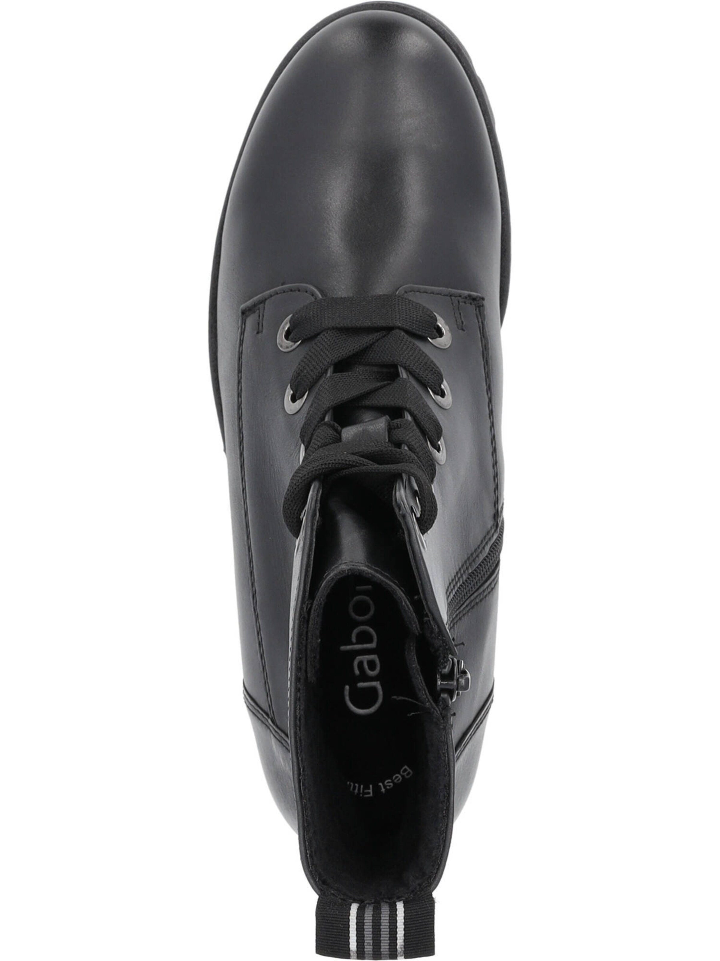 GABOR Lace-up bootie in Black