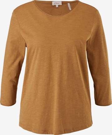 s.Oliver Shirt in Brown: front