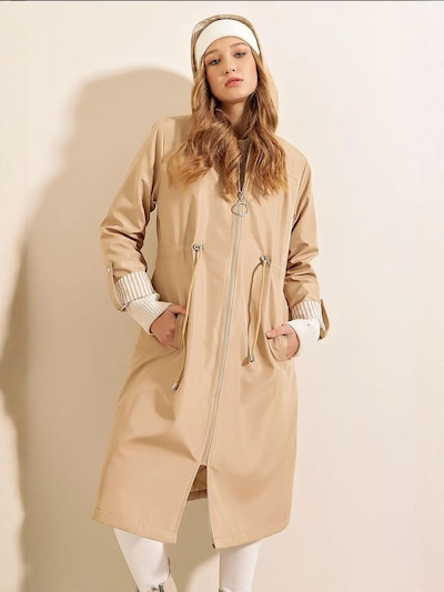 Bigdart Manteau mi-saison en sable, Vue avec produit