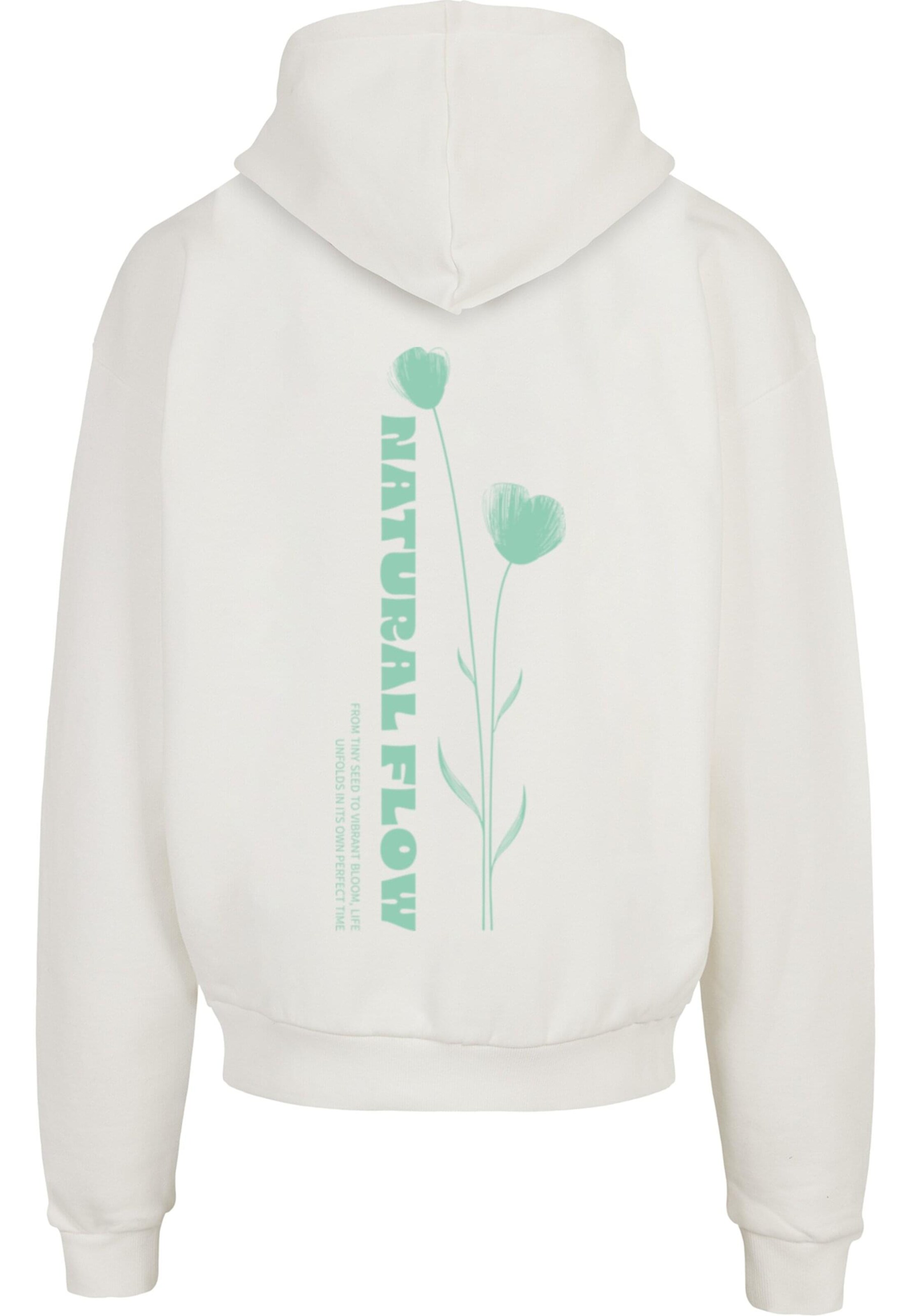 Merchcode Sweatshirt 'Natural Flow' in Wit