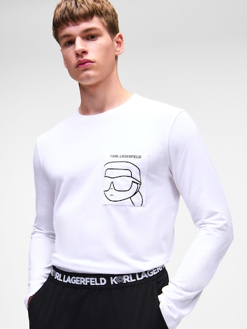 Karl Lagerfeld Dlhé pyžamo - Biela