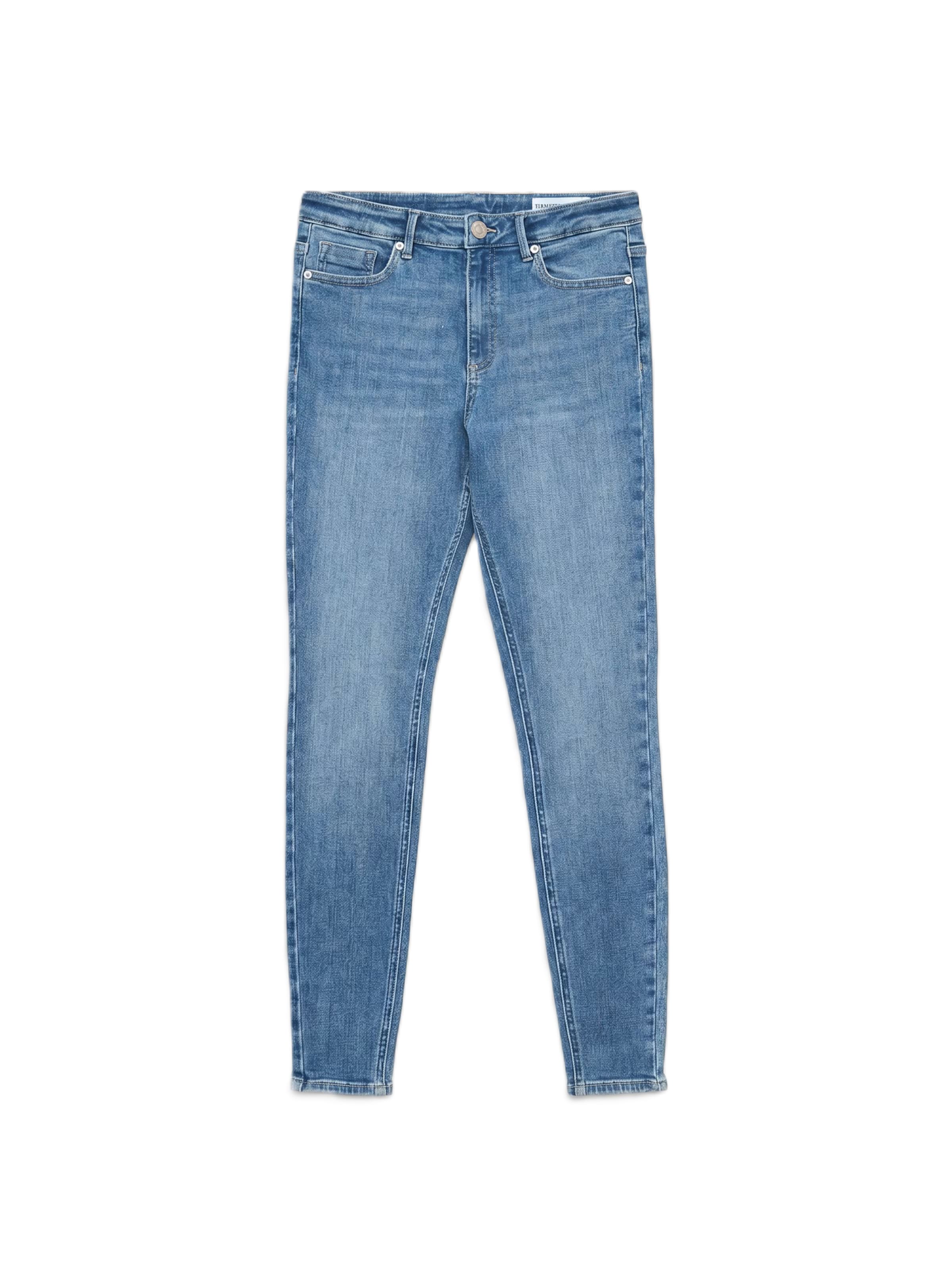 VERO MODA Normalny krój Jeansy 'VMPOLLY' w kolorze niebieski: przód