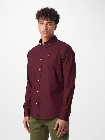 SCOTCH & SODA Slim fit Overhemd 'Essential' in Rood: voorkant