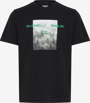 BLEND Rundhalsshirt ' BHKean ' in Schwarz: Vorderseite