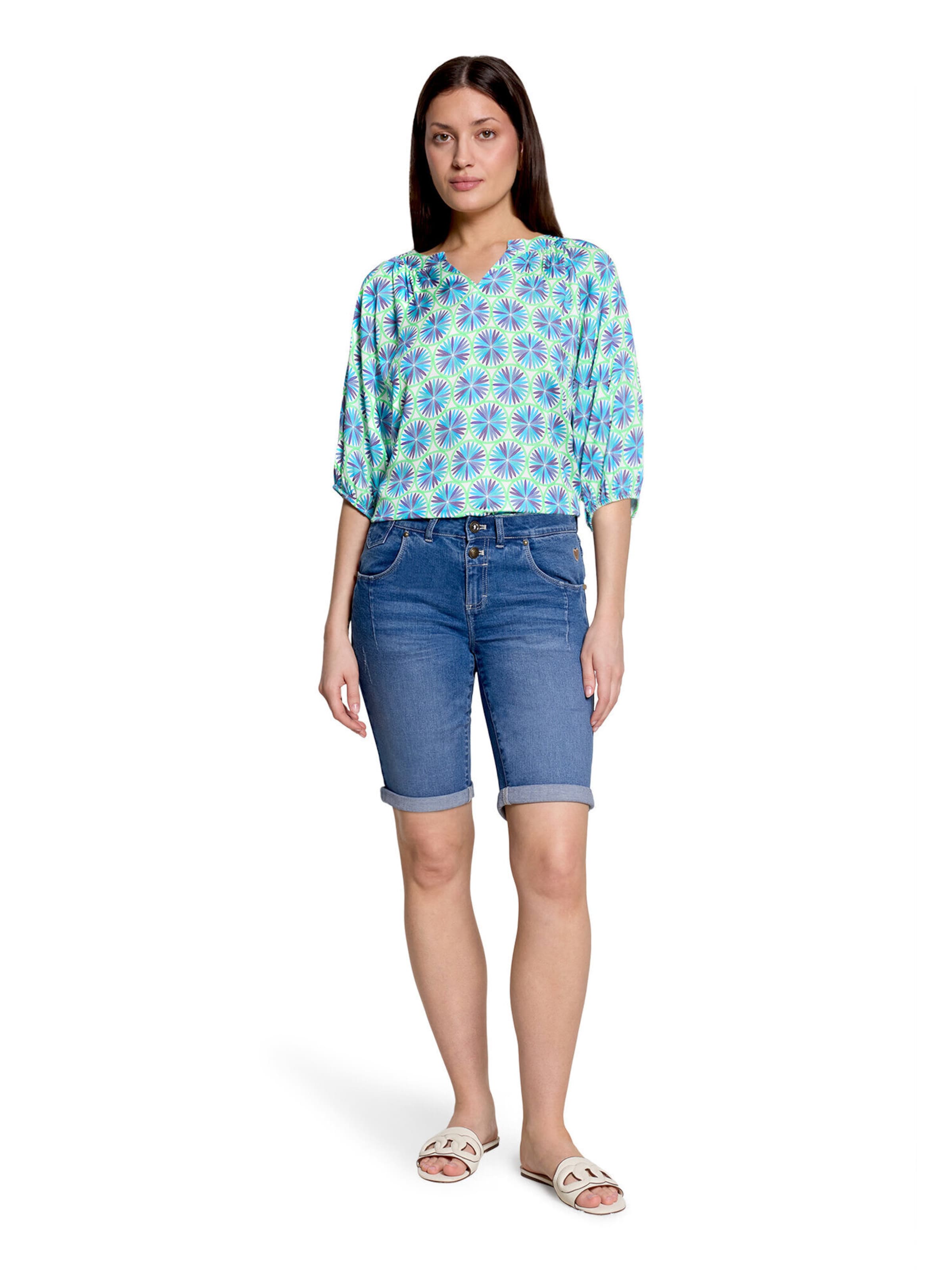 Cartoon Blouse in Groen