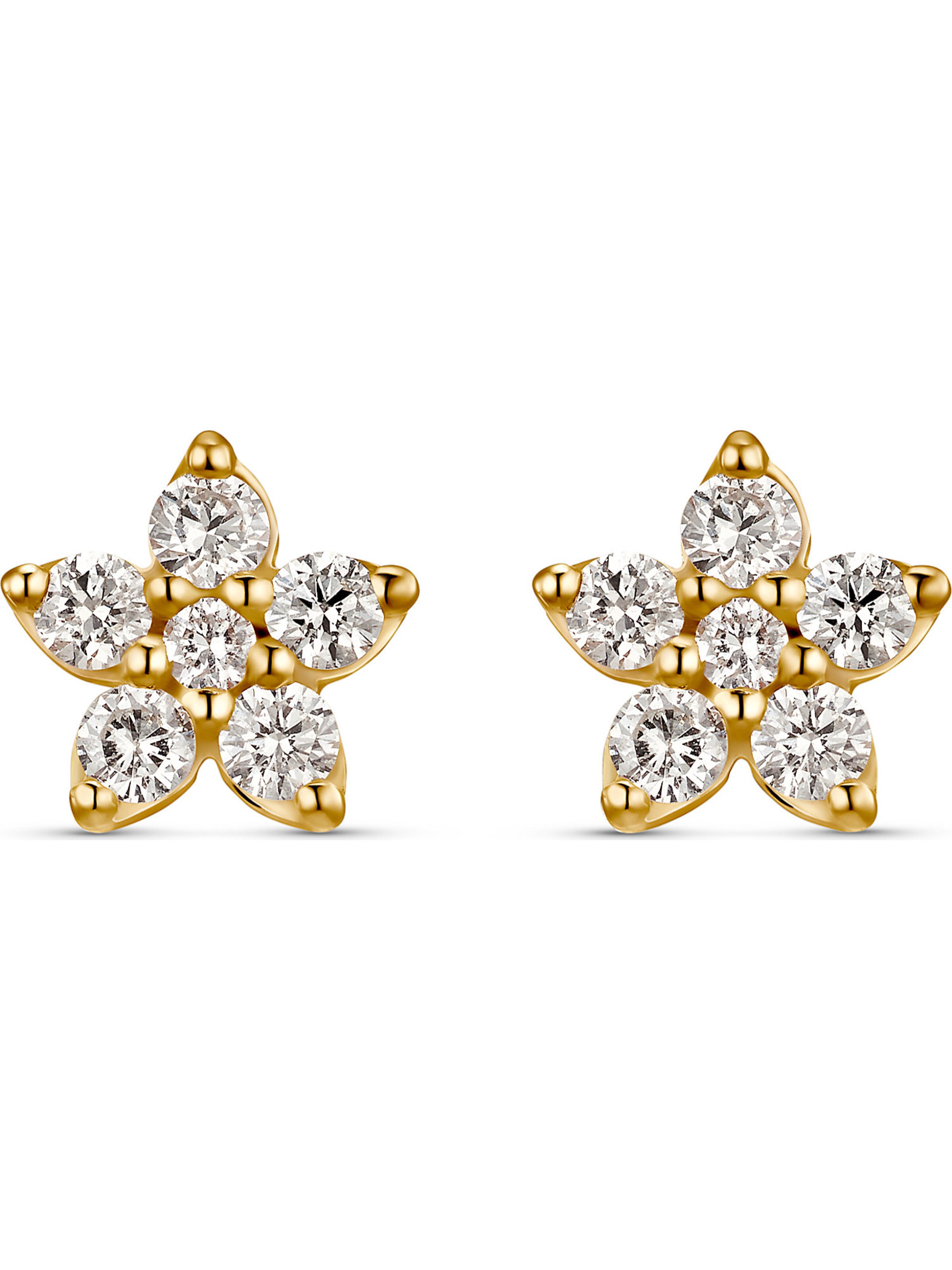 CHRIST Earrings in Yellow: front