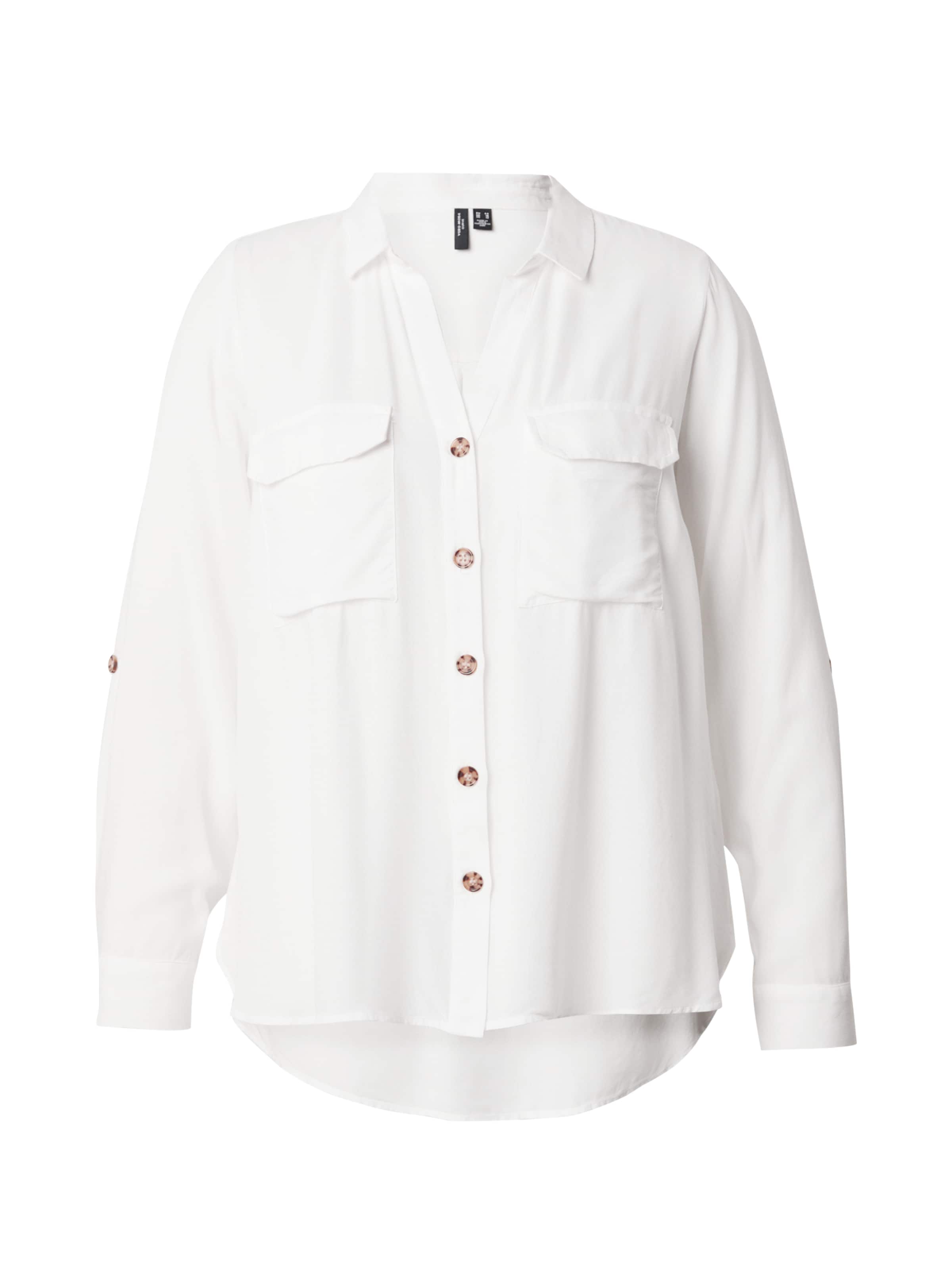 Vero Moda Curve Bluzka &#x27;VMBumpy&#x27; w kolorze biały: przód