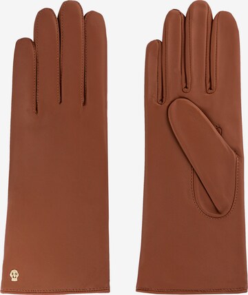 Roeckl Full Finger Gloves 'Hamburg' in Brown: front