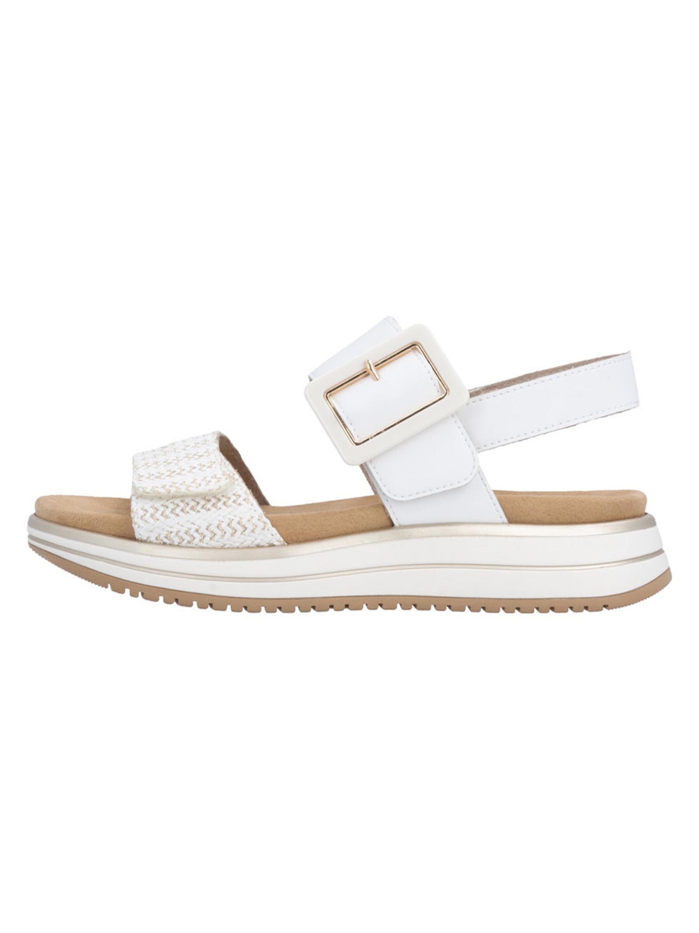 REMONTE - Sandalias 'Basic' en blanco: frente