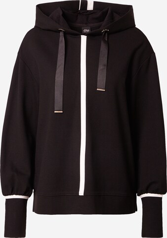 s.Oliver BLACK LABEL Sweatshirt i svart: framsida