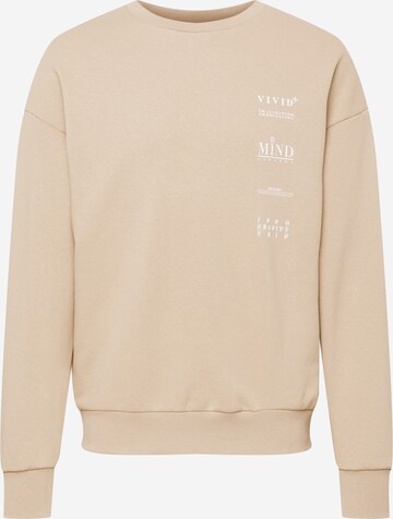 JACK & JONES - Sudadera 'MIND' en beige: frente