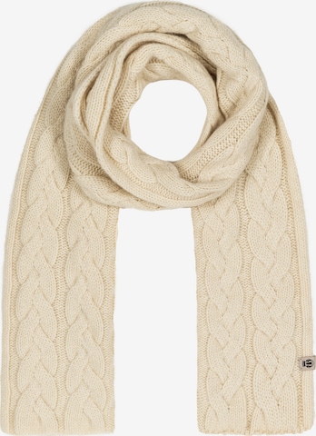 Roeckl Scarf ' Braided Cashmere ' in White: front