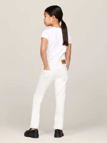 TOMMY HILFIGER Slimfit Jeansy 'Nora' w kolorze biały