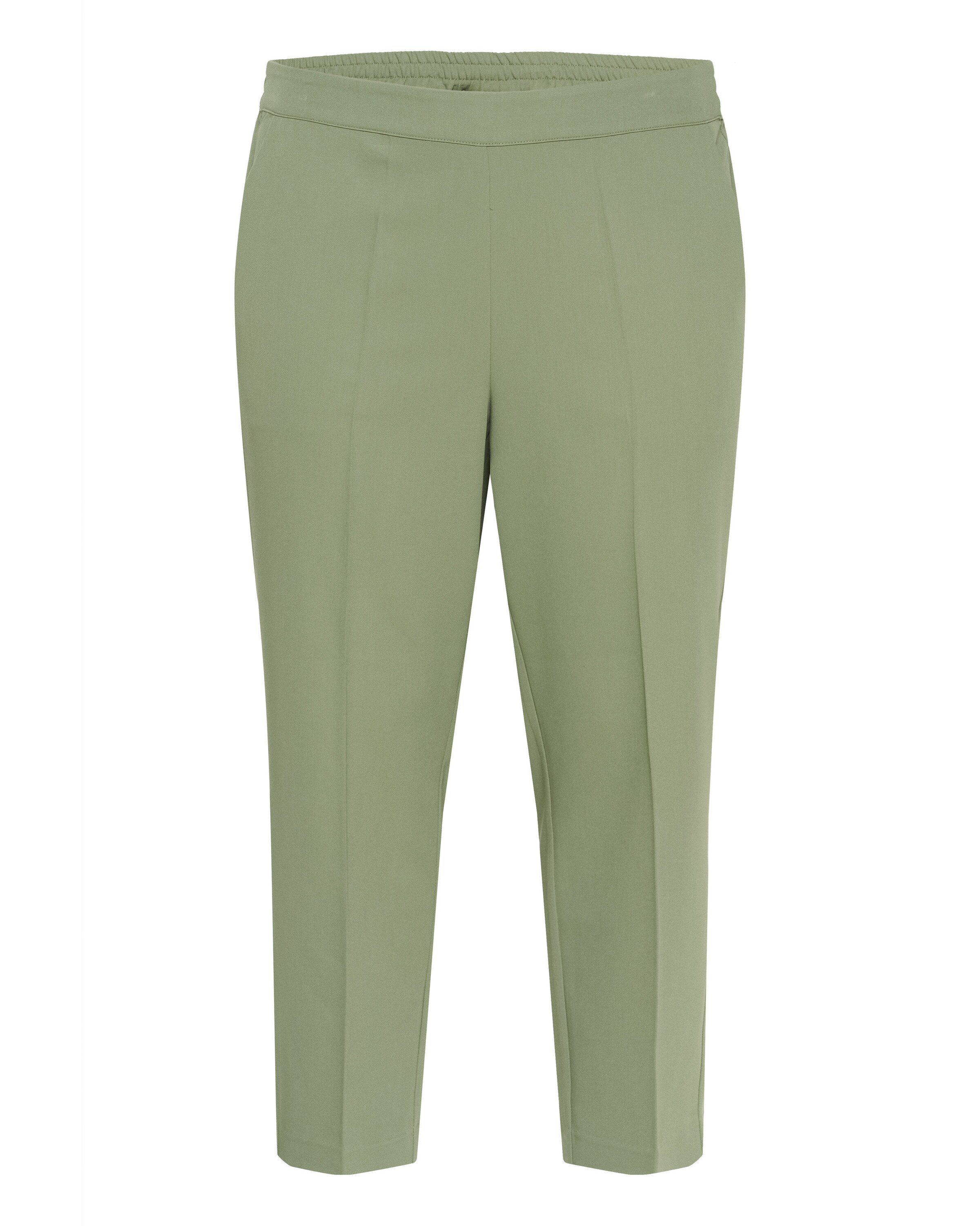 KAFFE CURVE Regular Broek 'Sakira' in Groen: voorkant