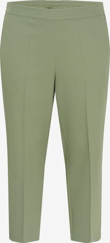 KAFFE CURVE Regular Broek 'Sakira' in Groen: voorkant