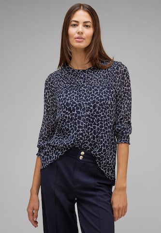 STREET ONE Blouse in Blauw: voorkant