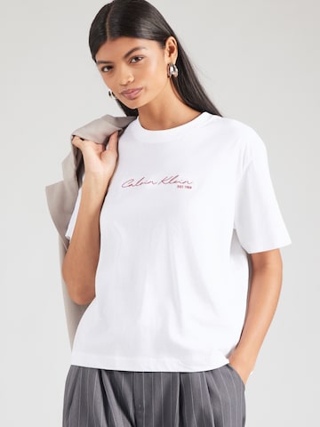 Calvin Klein Jeans Футболка в Белый: спереди