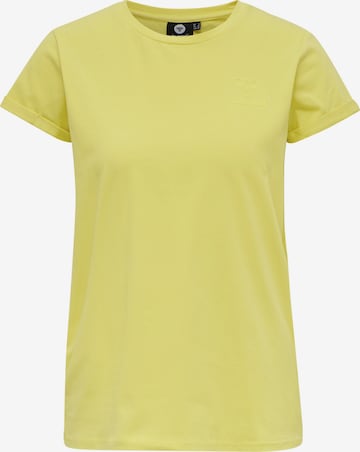 T-shirt fonctionnel Hummel en jaune : devant