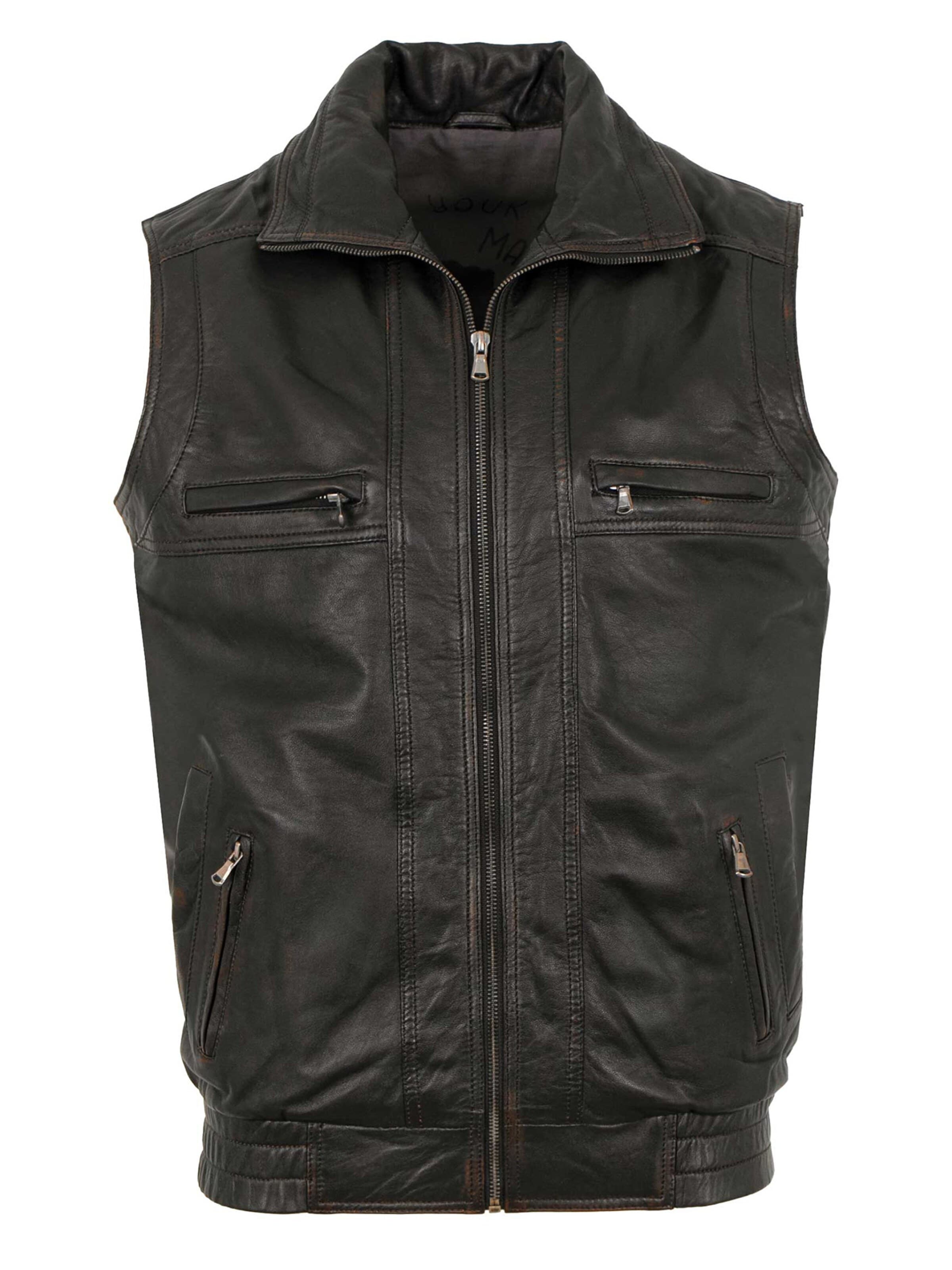 MADDOX Bodywarmer 'Andi' in Zwart: voorkant