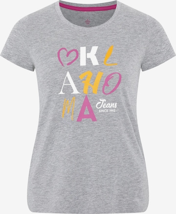 Oklahoma Jeans Shirt in Grey: front
