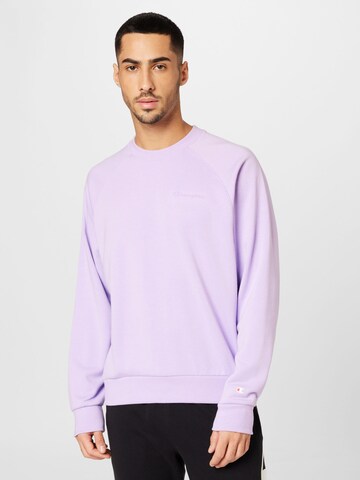 Champion Authentic Athletic Apparel - Sweatshirt em roxo: frente