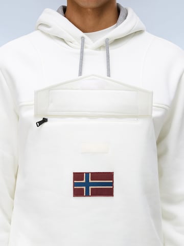 NAPAPIJRI Суичър 'Burgee Wint 4' в бяло