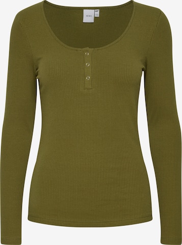 ICHI Sweatshirt in Green: front