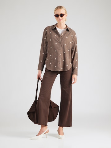Hailys Blouse 'Al44ba' in Bruin