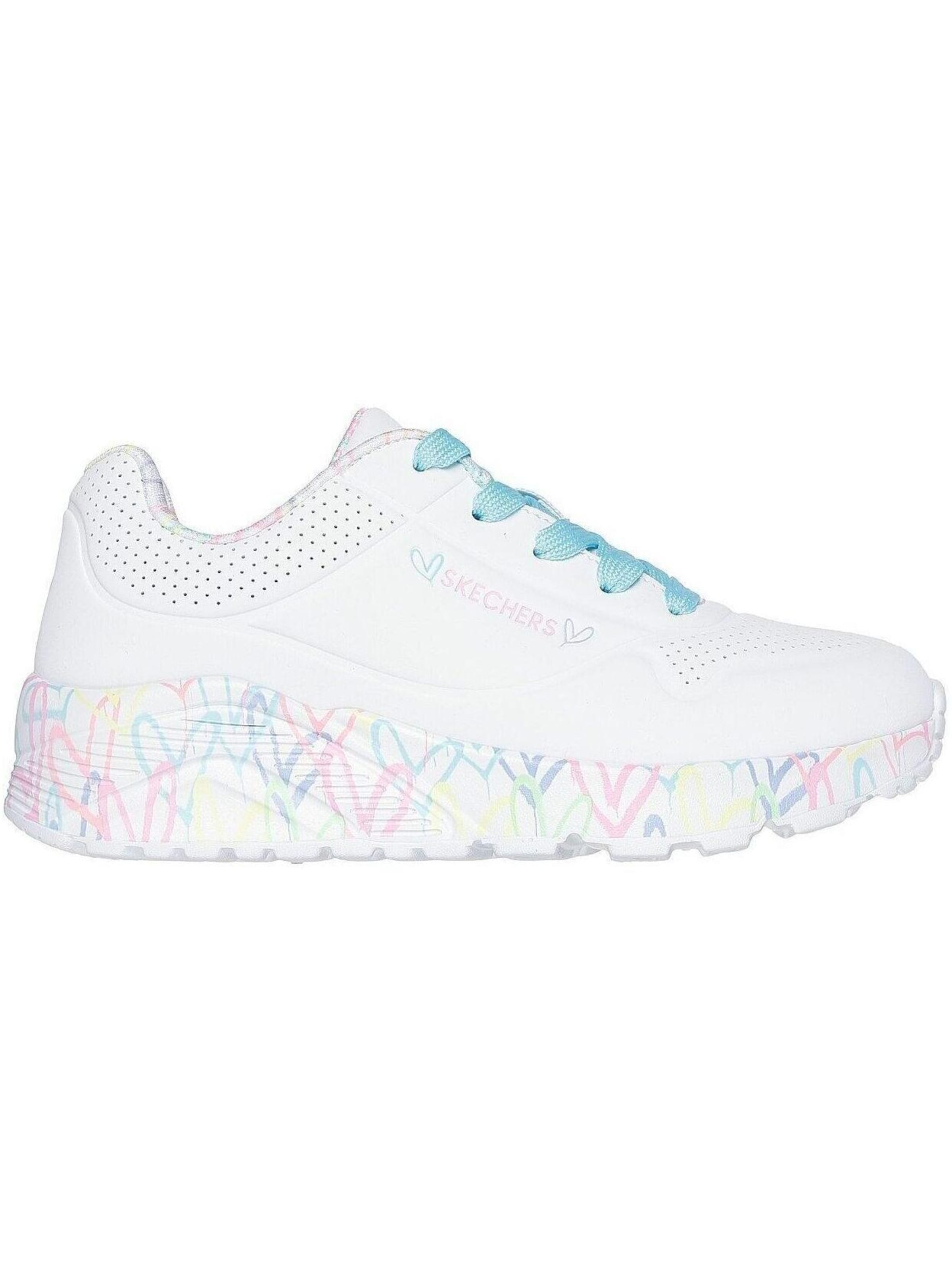 SKECHERS Sportschoen 'Skechers Uno Lite - Lovely Luv' in Wit