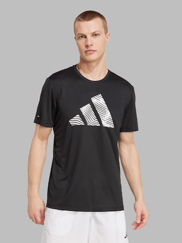 ADIDAS PERFORMANCE Функциональная футболка 'Adi365' в Черный: спереди