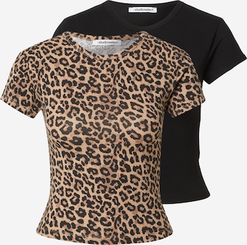 studioselect Μπλουζάκι 'Inga' σε καφέ: μπροστά