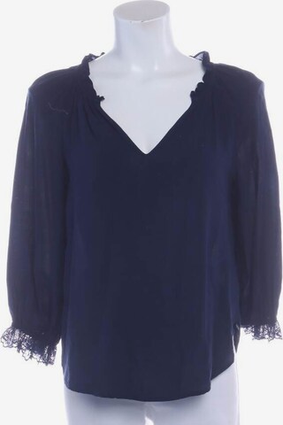 Velvet Blouse & Tunic in XS in Blue: front