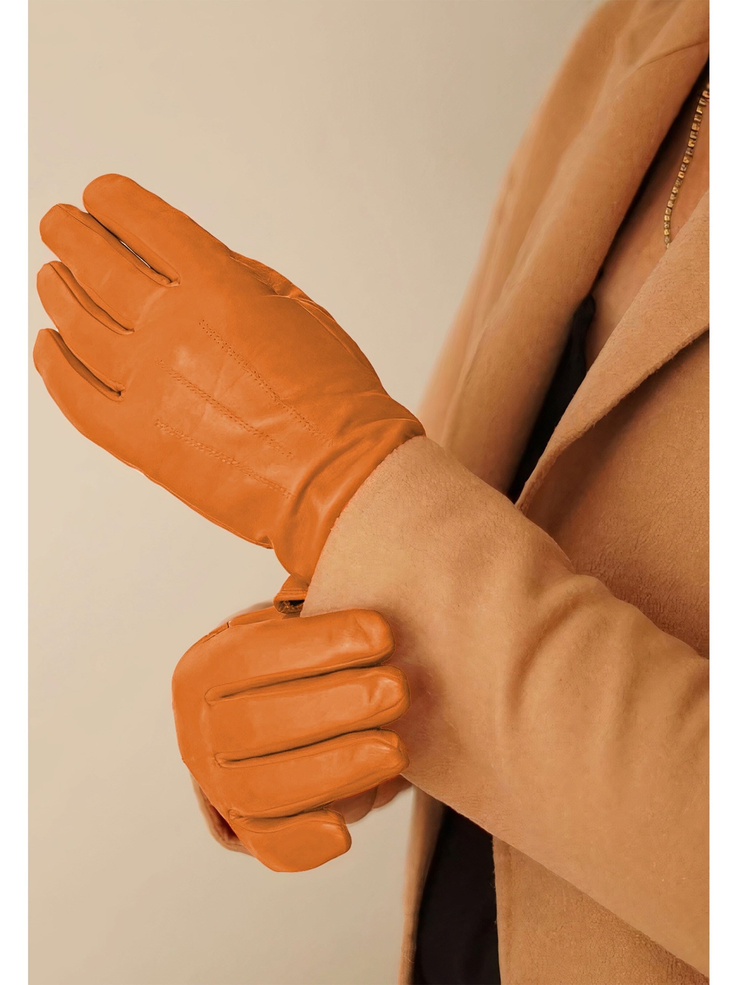 KESSLER Full Finger Gloves in Yellow