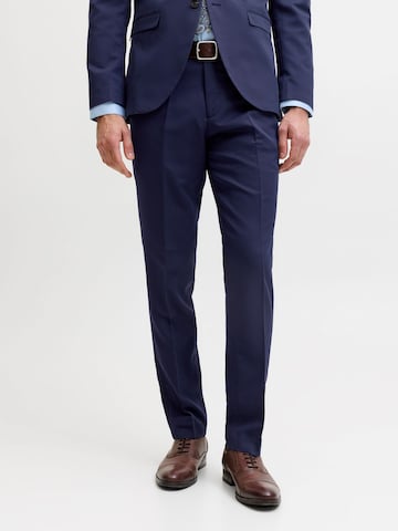 JACK & JONES Slim fit Pleated Pants 'JJFranco' in Blue
