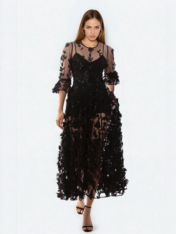 Robe de soirée 'Franceska' MATSOUR’I en noir