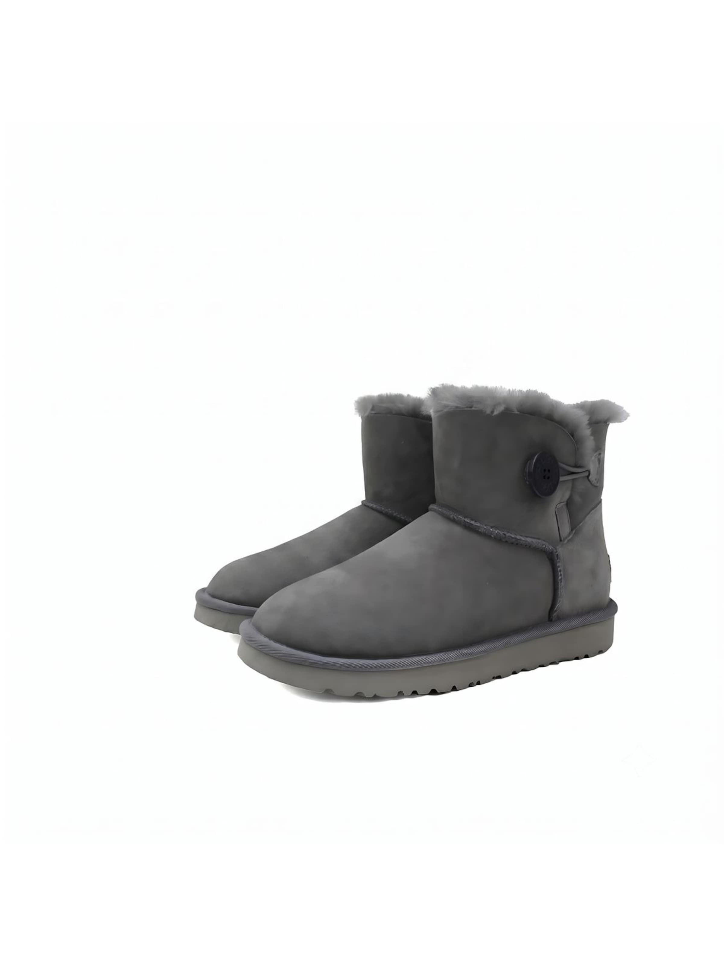 UGG Boots 'UGG Mini Bailey Button II'‌‌‌‌‌‌‌‌‌‌ in Grau