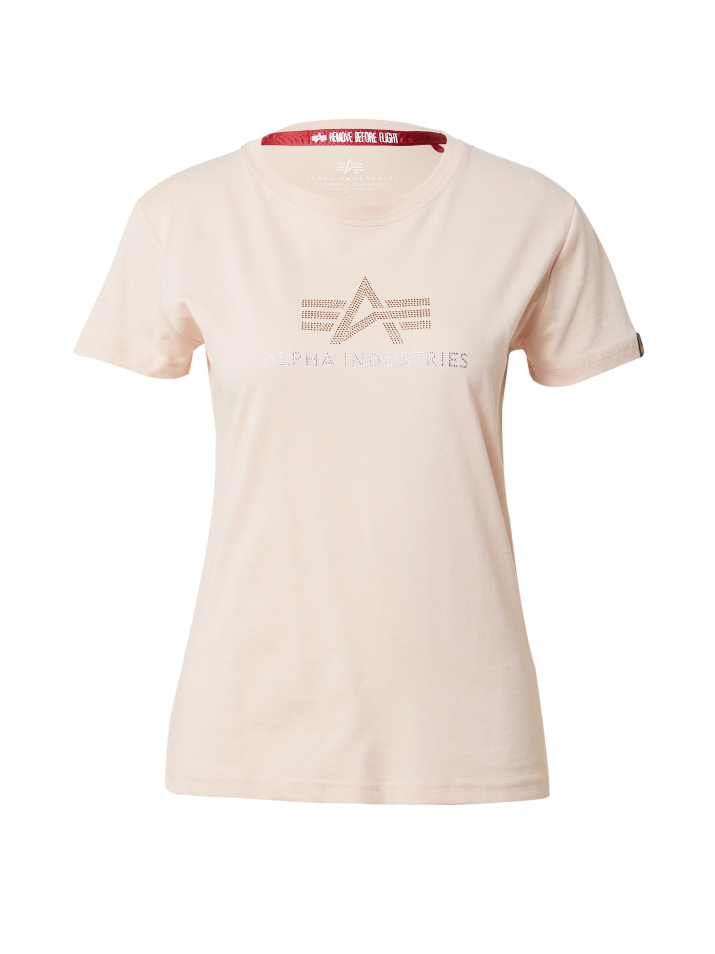 T-shirt 'Crystal' ALPHA INDUSTRIES en rose : devant