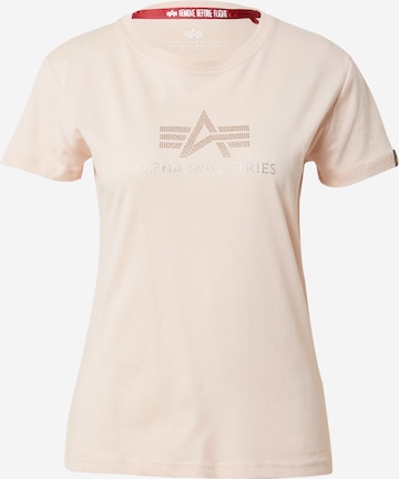 ALPHA INDUSTRIES Shirt in Orange: front