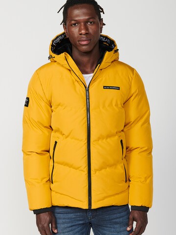 KOROSHI Winter jacket in Yellow: front