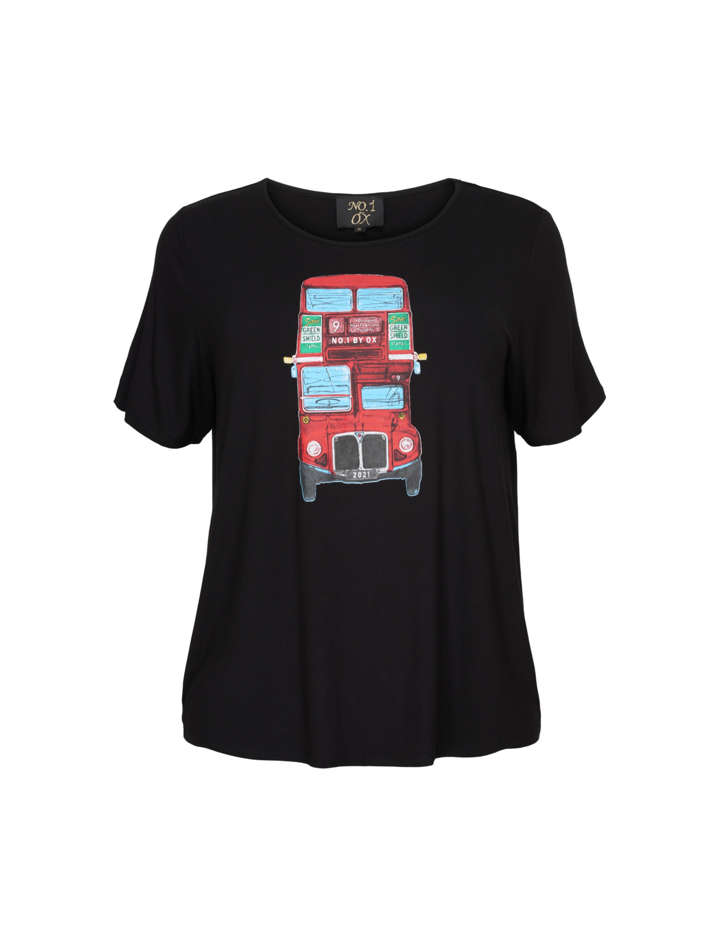 Frauen Shirts & Tops NO.1 by OX T-Shirt 'London' in Schwarz - VI33041 Frauen Shirts & Tops NO.1 by OX T-Shirt 'London' in Schwarz - VI33041