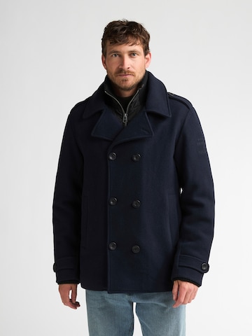Manteau mi-saison Petrol Industries en bleu : devant