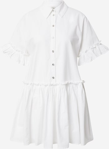 Robe-chemise River Island en blanc : devant