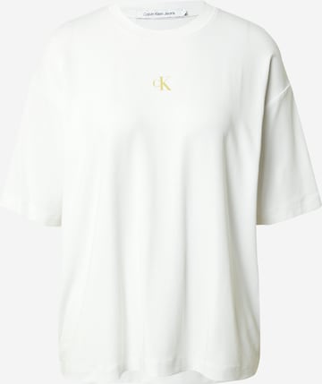 T-shirt Calvin Klein Jeans en blanc : devant