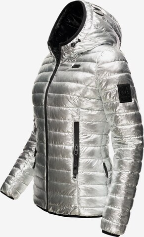 MARIKOO Winter Jacket 'Jaylaa' in Silver
