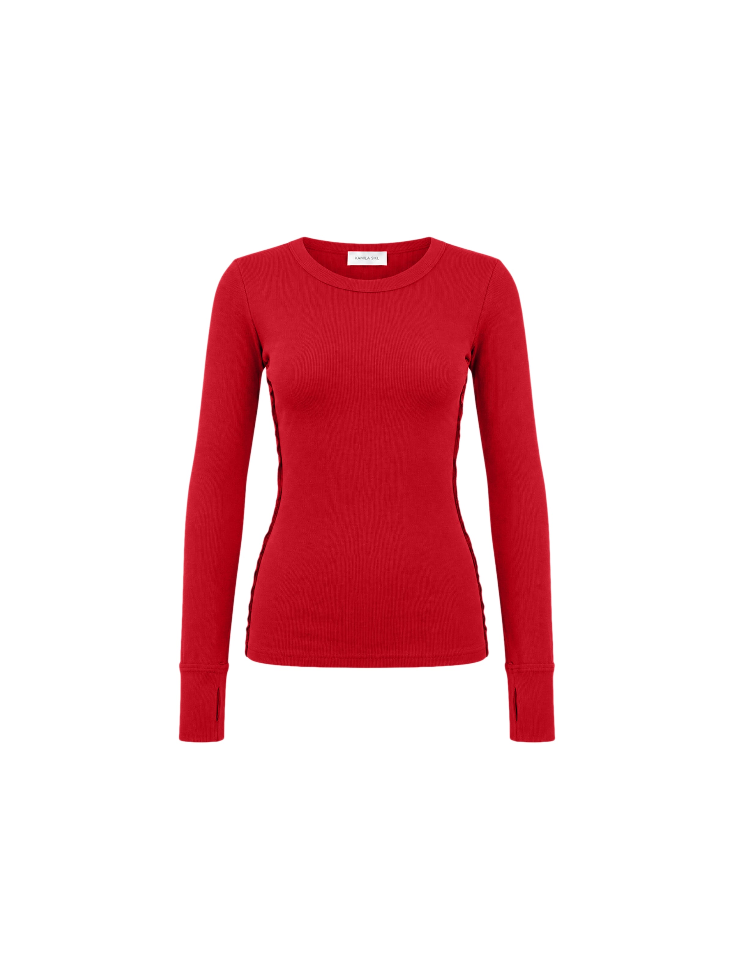 Kamila Šikl - Camiseta en rojo: frente