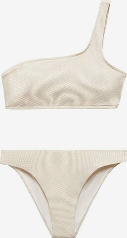 MANGO TEEN Bikini 'Gold' in Beige: front